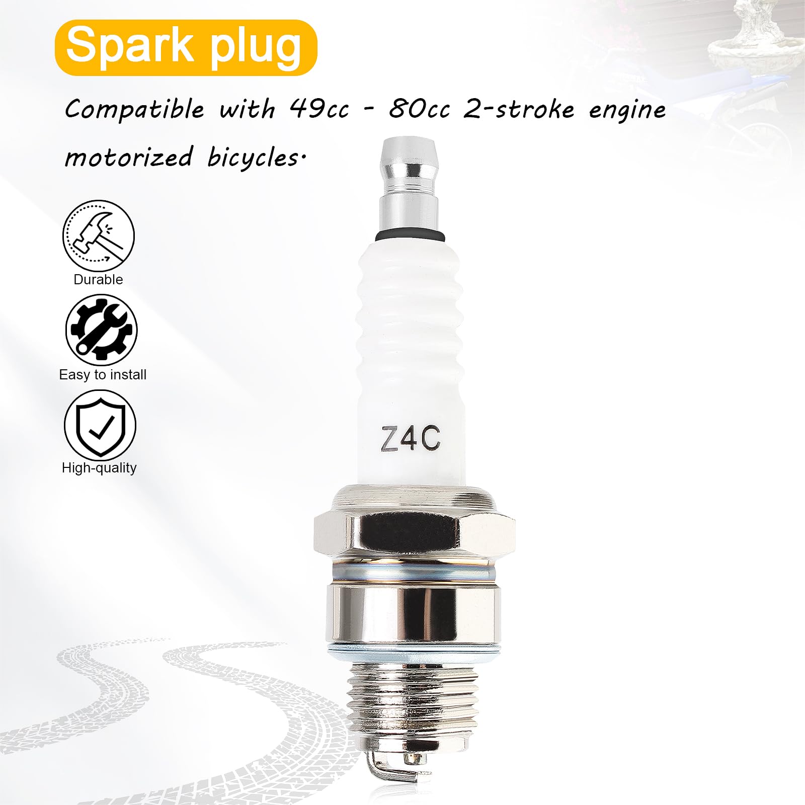 Amazon | QAZAKY スパークプラグ Z4C 49cc 50cc 66cc 70cc 80cc